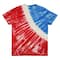 Red, White & Blue USA Tie Dye Short Sleeve Adult T-Shirt by Celebrate It™